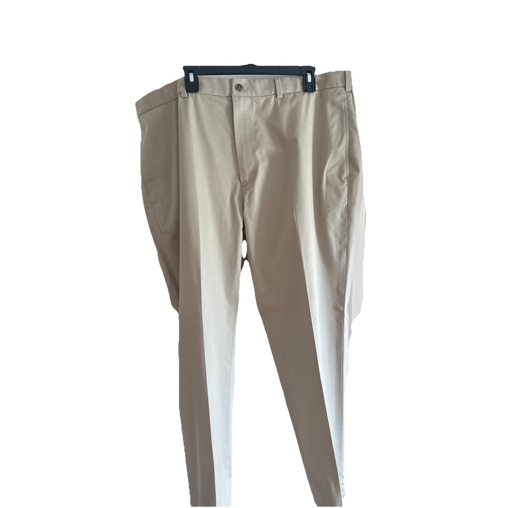 Brooks Brothers Men's Clark Fit Stretch Chino Pants Beige Cotton Size 42X30